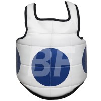 White/Blue Heavy Duty Chest Protection Pads